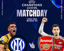 Arsenal memimpin klasemen dengan catatan sempurna, sementara Inter Milan tertekan dan wajib menang demi menjaga peluang lolos ke fase gugur.