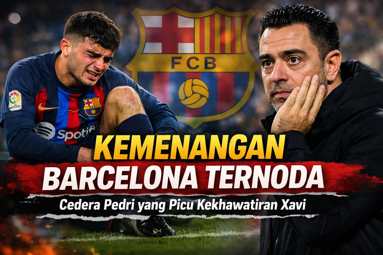 Kemenangan Barcelona Ternoda Cedera Pedri yang Picu Kekhawatiran Xavi