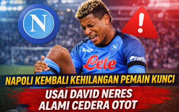 Napoli Kembali Kehilangan Pemain Kunci Usai David Neres Alami Cedera Otot