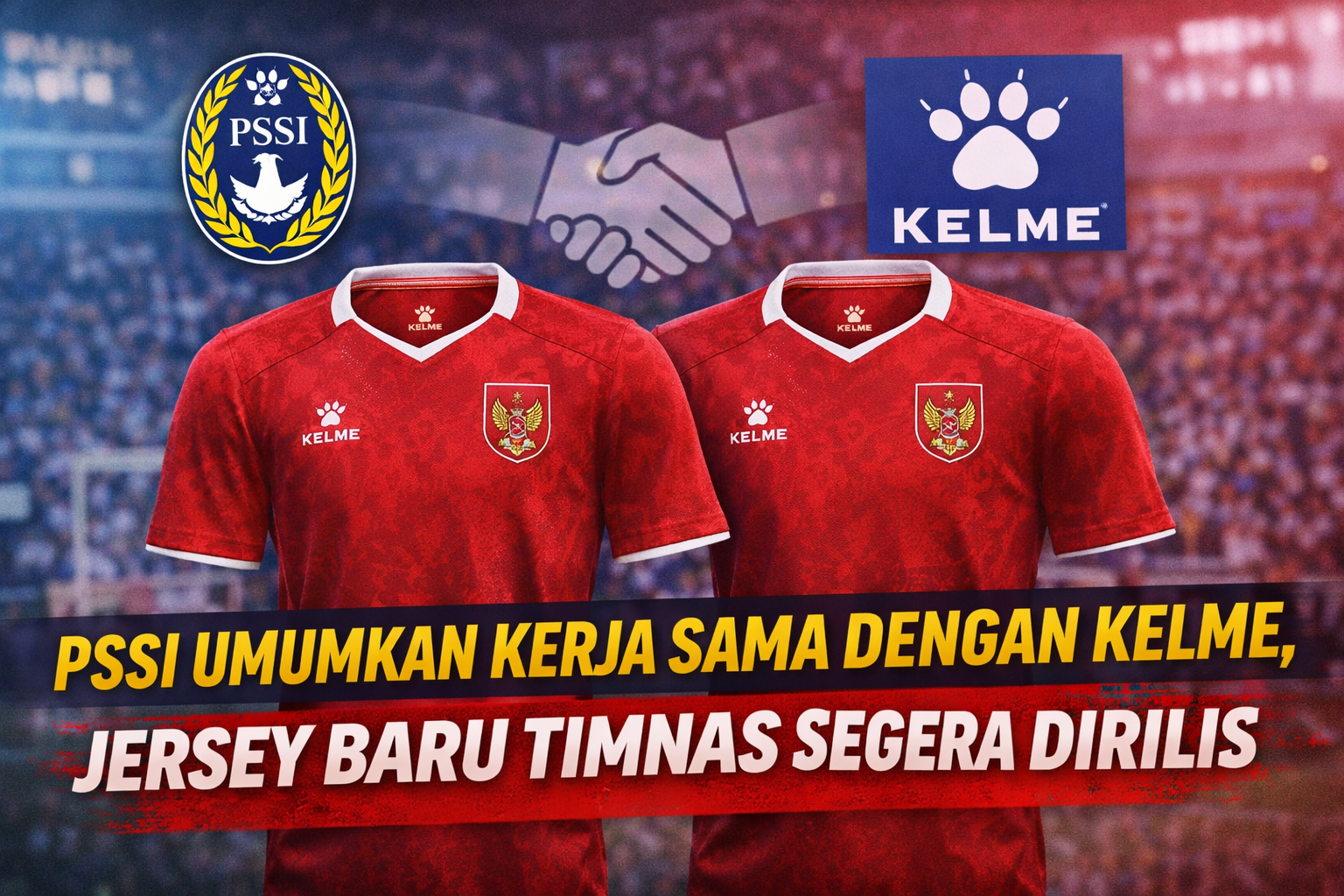 Era Baru Timnas Indonesia Dimulai Usai Kelme Resmi Jadi Sponsor Apparel