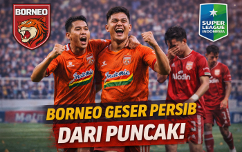 Borneo FC Taklukkan Persis Solo dan Ambil Alih Puncak Klasemen Super League