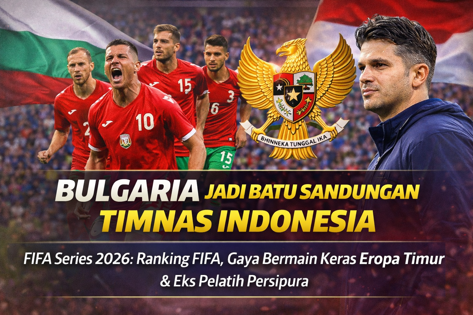 Perbedaan ranking FIFA, gaya bermain Eropa Timur, hingga sosok pelatih yang mengenal sepak bola Indonesia jadi tantangan serius bagi skuad Garuda