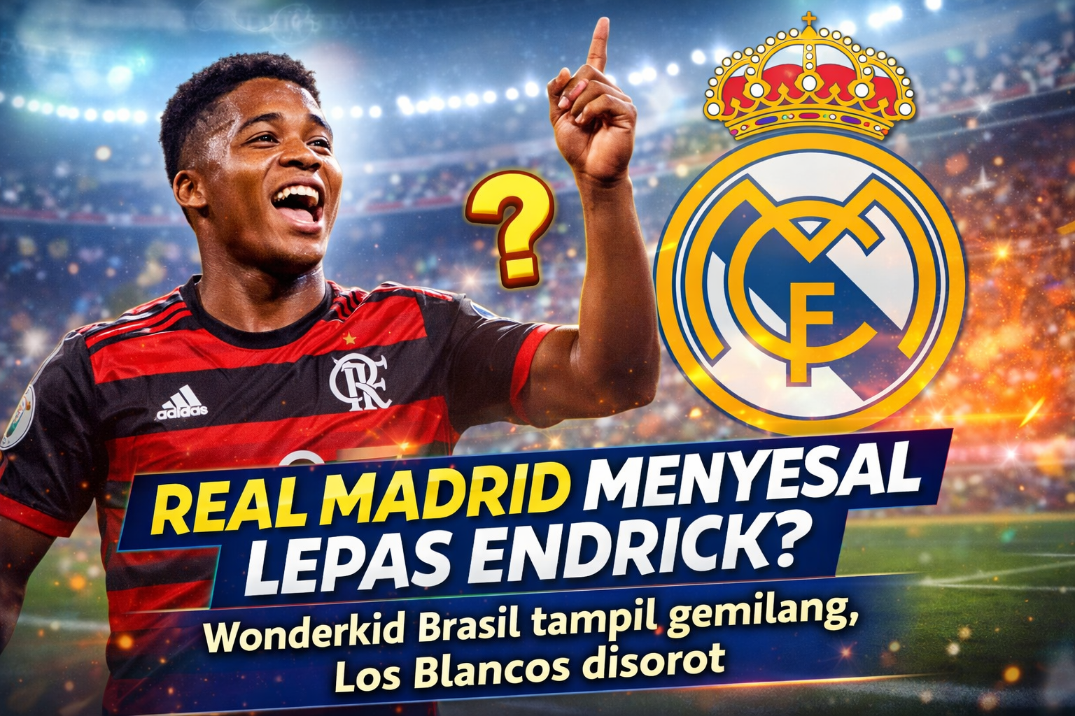 Performa gemilang wonderkid Brasil bersama klub barunya memicu spekulasi soal keputusan Los Blancos yang dinilai terlalu cepat melepas sang penyerang muda.