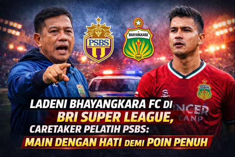 Ladeni Bhayangkara FC di BRI Super League, Caratekar Pelatih PSBS: Main dengan Hati demi Poin Penuh
