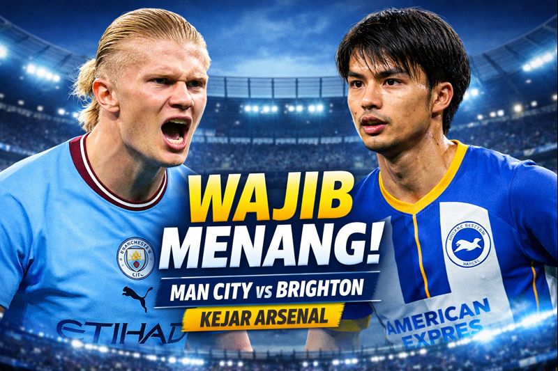 Prediksi Man City Vs Brighton di Liga Inggris: Dilarang Buang Poin Lagi Kalau Enggan Ketinggalan dari Arsenal!