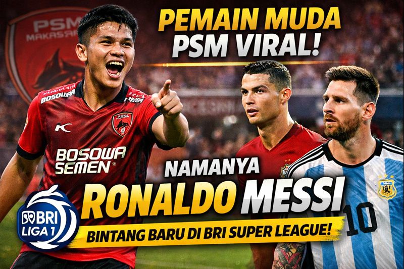 Pemain Muda PSM Viral di BRI Super League, Namanya Ronaldo Messi