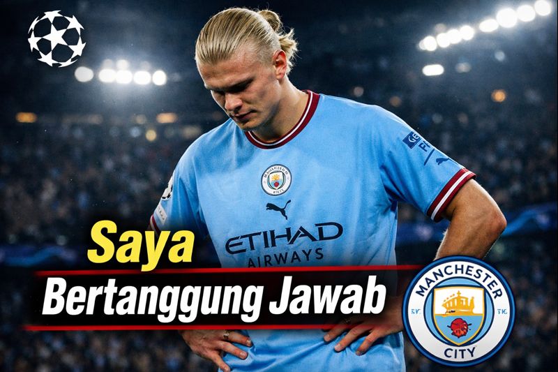 Erling Haaland Minta Maaf atas Kekalahan Memalukan Manchester City di Liga Champions: Saya Bertanggung Jawab Penuh