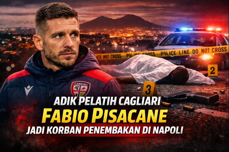 Adik Pelatih Cagliari Fabio Pisacane Jadi Korban Penembakan di Napoli