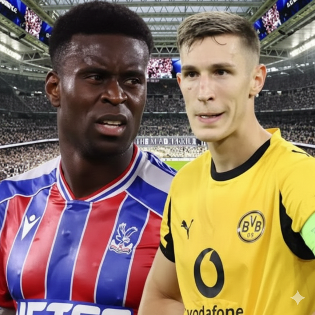 Marc Guehi dari Crystal Palace dan Nico Schlotterbeck dari Borussia Dortmund