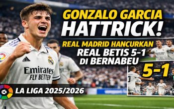 Gonzalo Garcia Hattrick, Real Madrid Hancurkan Real Betis 5-1 di Bernabeu