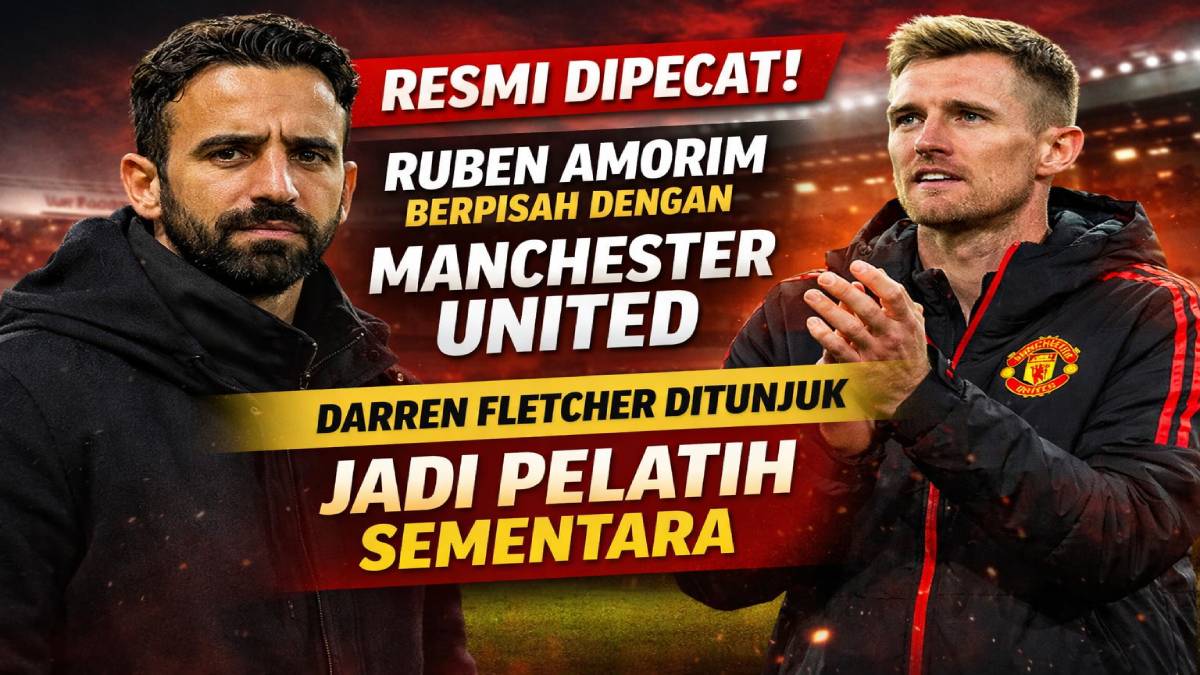 RESMI DIPECAT : Ruben Amorim Berpisah dengan Manchester United, Darren Fletcher Ditunjuk Jadi Pelatih Sementara