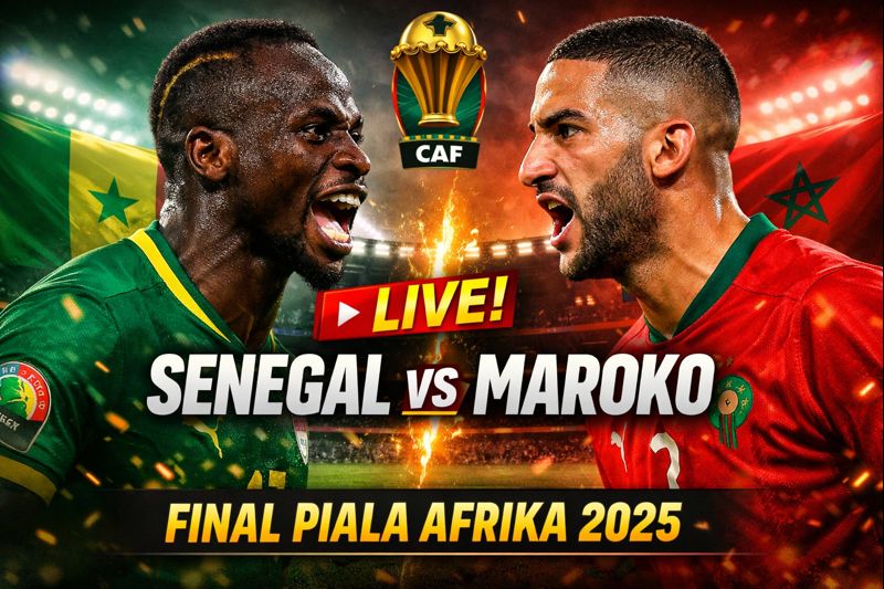 Link Live Streaming Final Piala Afrika 2025: Senegal Vs Maroko