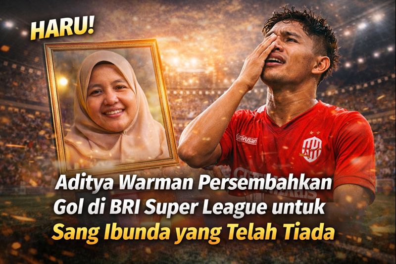 Aditya Warman Persembahkan Gol Pertamanya di BRI Super League untuk Sang Ibunda yang Telah Tiada
