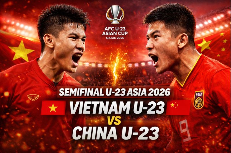 Skuad Vietnam U-23 Berapi-api untuk Kalahkan China dan Tampil di Final Piala Asia U-23 2026
