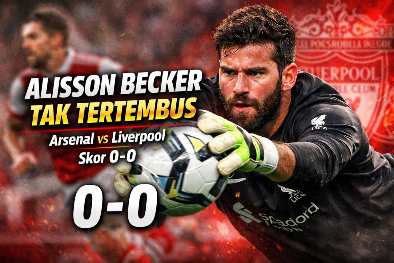 Hasil Arsenal vs Liverpool di Liga Inggris 2025-2026: Alisson Becker Gemilang, Skor 0-0!