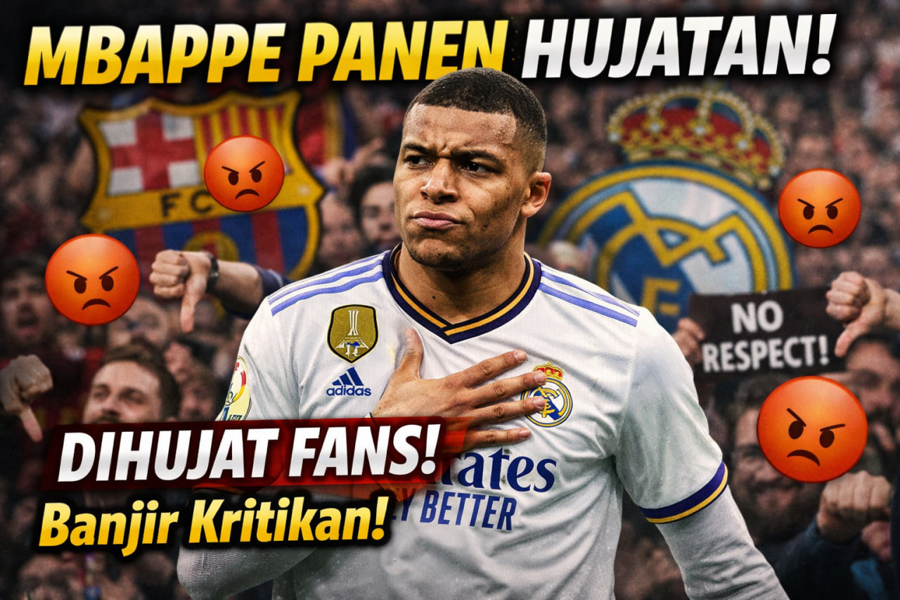 Gara-Gara Larang Pemain Real Madrid Hormati Barcelona di Final Piala Super Spanyol 2026, Kylian Mbappe Panen Hujatan
