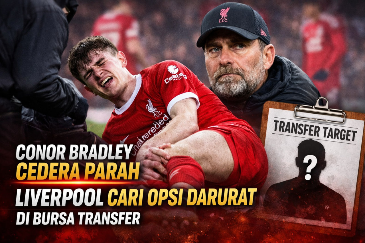 Conor Bradley Cedera Parah, Liverpool Mulai Cari Opsi Darurat di Bursa Transfer
