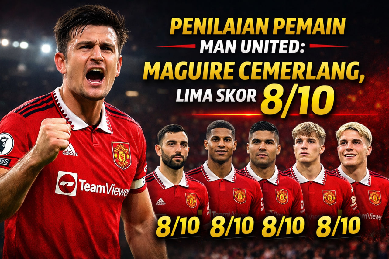 Penilaian Pemain Man United: Maguire Cemerlang, Lima Skor 8/10