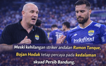 Meski kehilangan striker andalan Ramon Tanque, Bojan Hodak tetap percaya pada kedalaman skuad Persib Bandung.