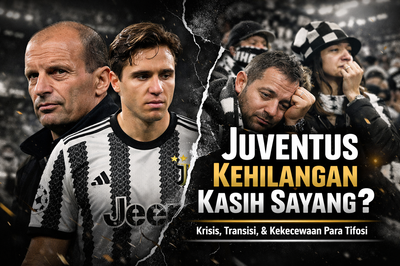 Di tengah transisi, kontroversi, dan penurunan dominasi, Juventus berjuang menemukan kembali identitas, kepercayaan, serta ikatan emosional dengan tifosi yang selama ini menjadi kekuatan utama Bianconeri.
