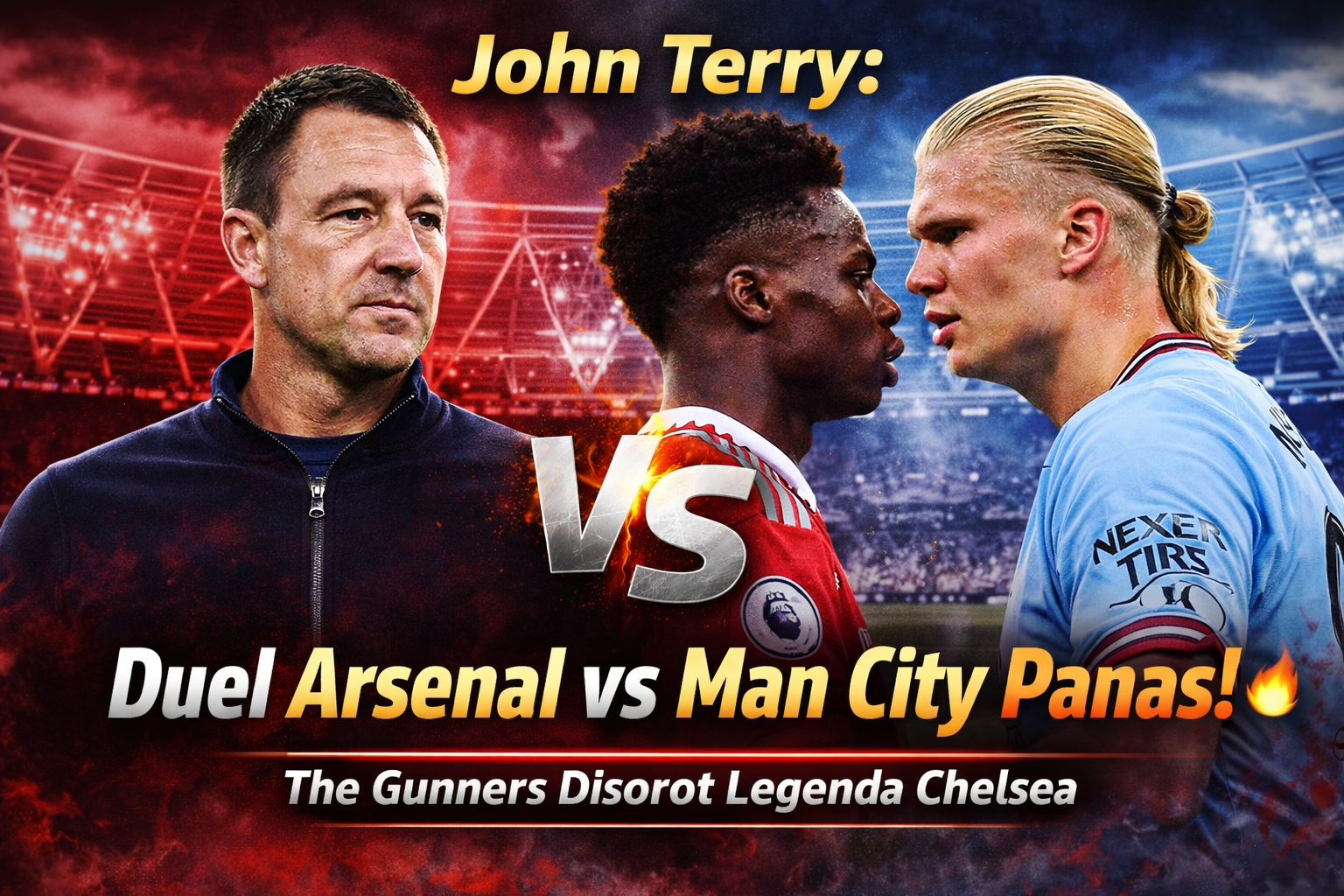 Legenda Chelsea John Terry menilai Arsenal harus siap menghadapi tekanan besar dari Manchester City dalam perburuan gelar