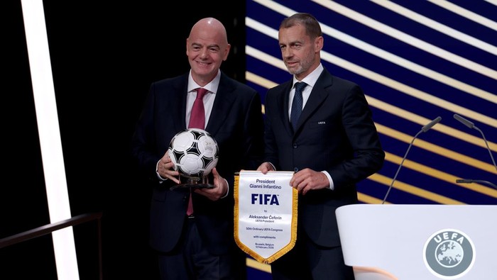 Gianni Infantino dan Aleksander Čeferin dilaporkan ke International Criminal Court atas dugaan keterlibatan dalam kebijakan terkait konflik Palestina.