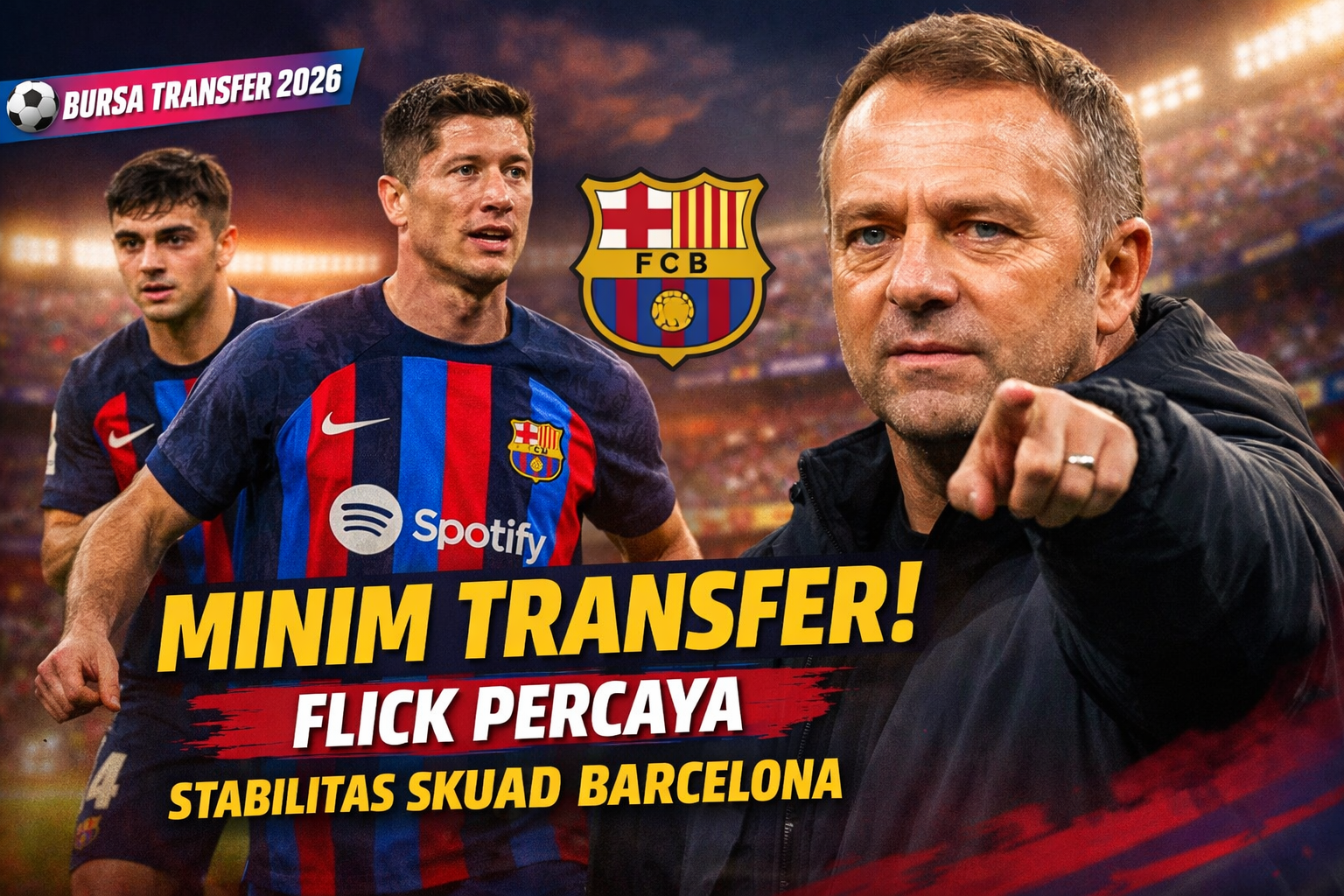 Minim Transfer, Hansi Flick Percaya Stabilitas Skuad Jadi Kunci Barcelona
