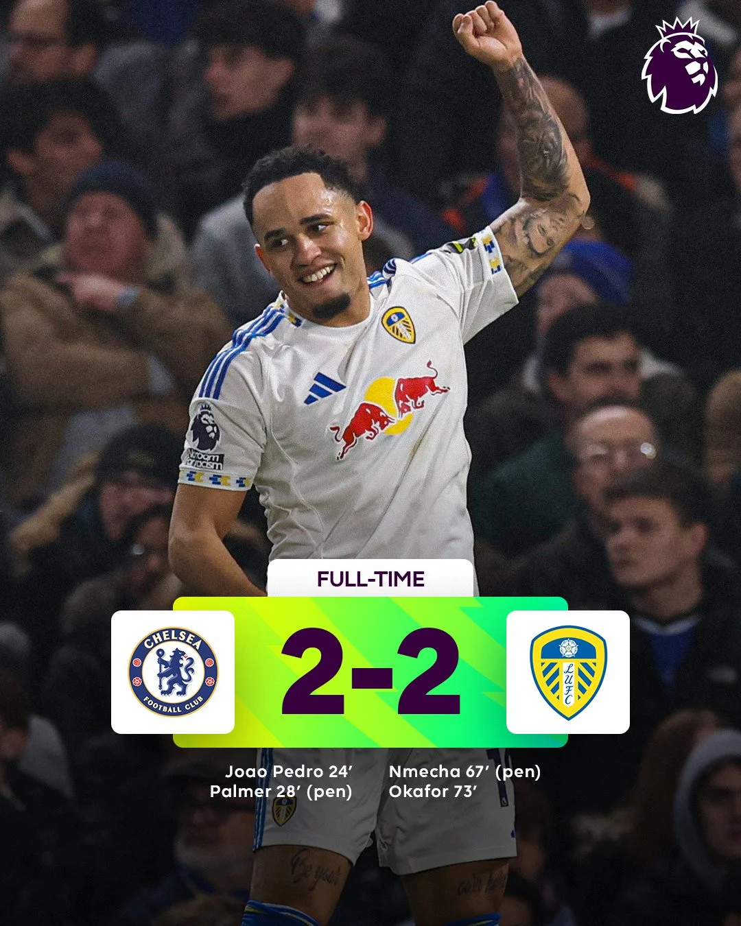 Chelsea Gagal Amankan Kemenangan, Ditahan Imbang Leeds United 2-2 di Stamford Bridge