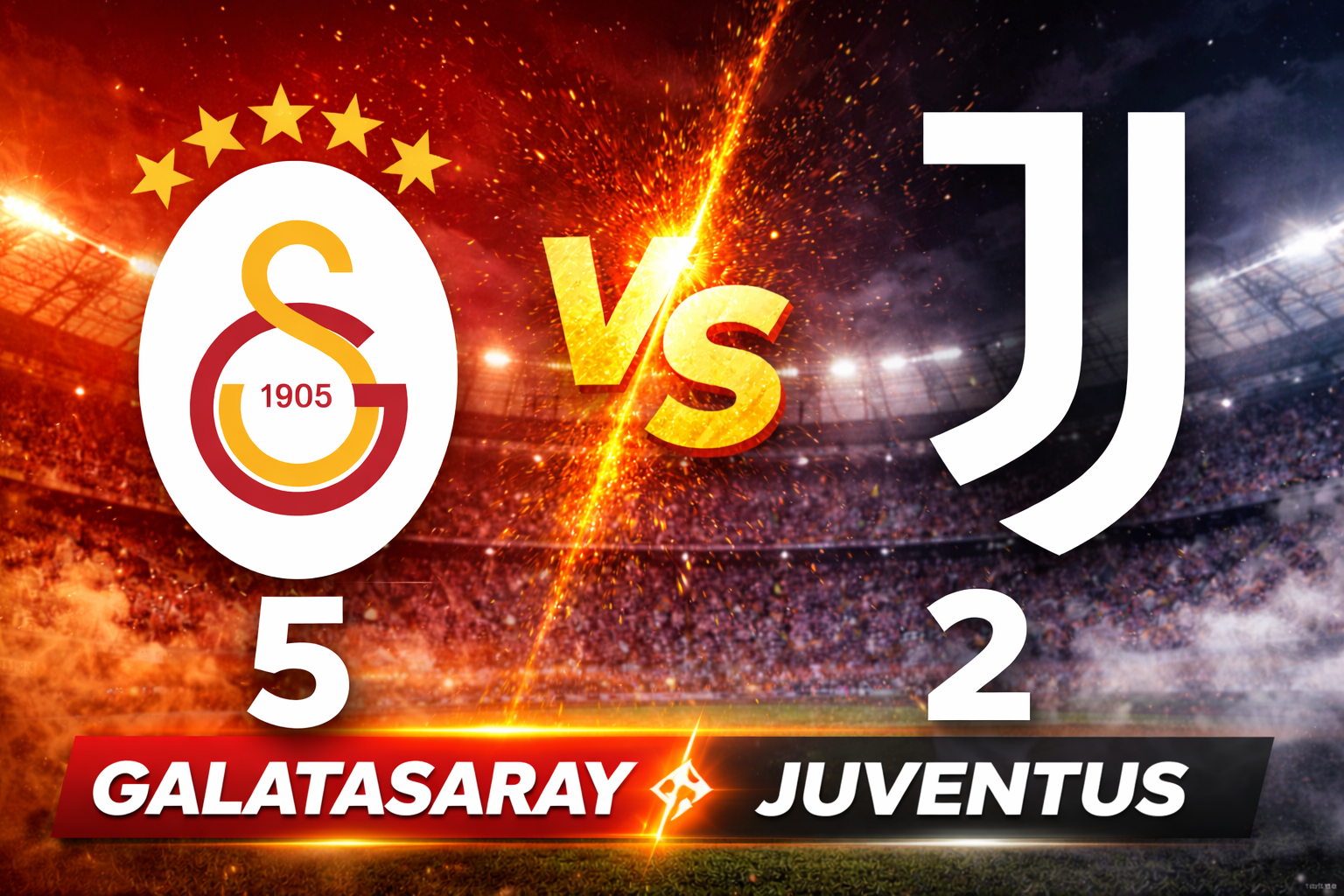 Galatasaray Bungkam Juventus 5-2 di Leg Pertama Playoff Liga Champions