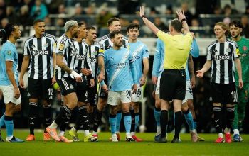 Pemain Manchester City dan Newcastl