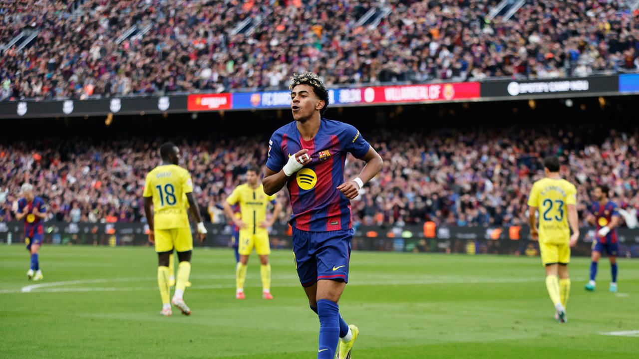 Yamal Ukir Hattrick, Barcelona Tekuk Villarreal 4-1